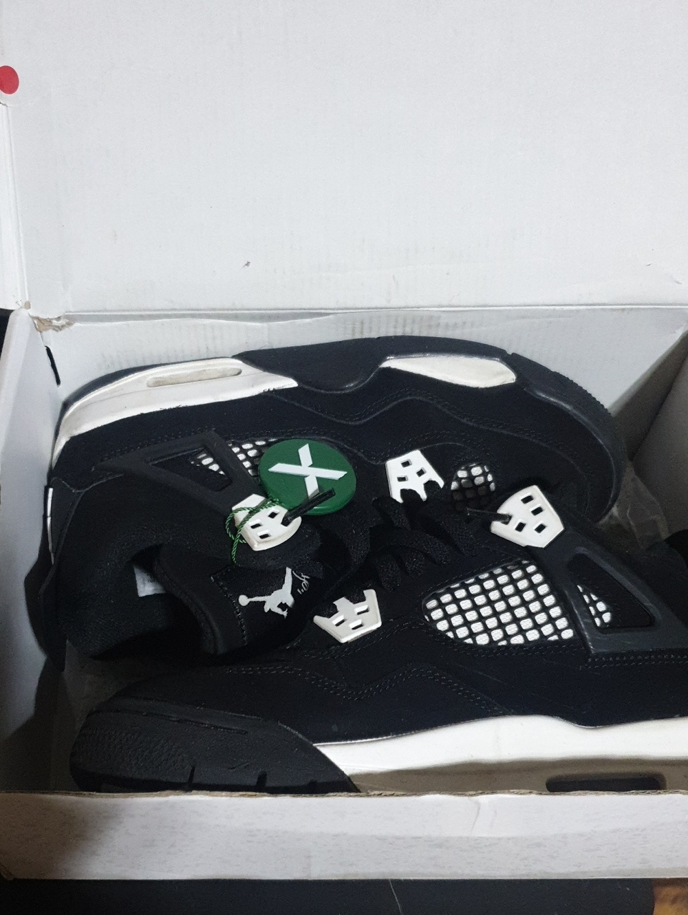 Jordan Kids Black and White Retro Sneakers